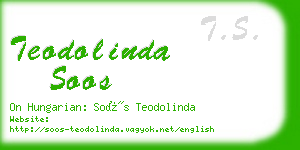 teodolinda soos business card